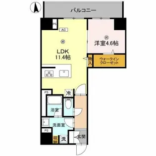 LAZO内久宝寺【7階】の間取り