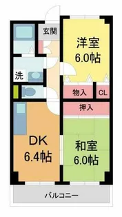 夙川シティハウス【302号室】の間取り