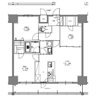 S-RESIDENCE高岳ardent【4階】の間取り