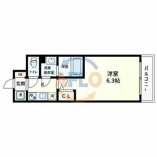 エスリードレジデンス大阪天王寺【8階】の間取り