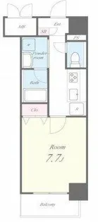 カーサニア尾頭橋【605号室】の間取り