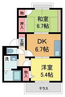 フレグランス安倉【2階】の間取り