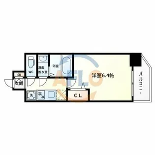 Alivis都島北通【5階】の間取り