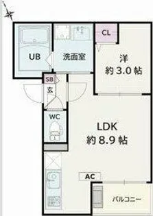 Jack yabaⅠ【2階】の間取り