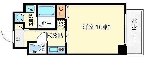 グランディールタカラ【6階】の間取り