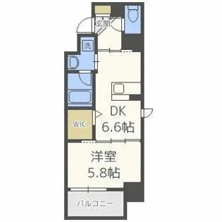 アザレア梅田【8階】の間取り
