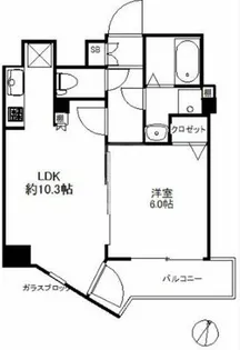 スワンズシティ福島グランデ【8階】の間取り