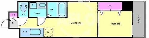 コートエスト都島【3階】の間取り