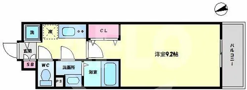 サムティ都島ノース【10階】の間取り