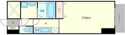 ノーブルコート堺筋本町【9階】の間取り