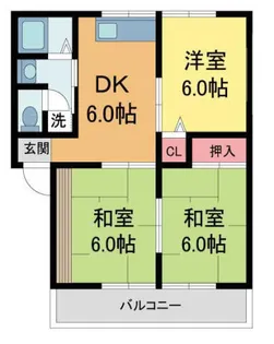 ルミエール中山【1階】の間取り