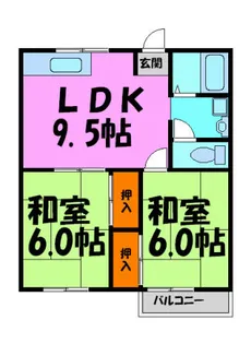 ミューズハイツ【2階】の間取り
