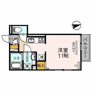 アヴェルラ京橋【2階】の間取り