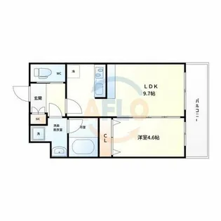 スプランディッド安土町【10階】の間取り