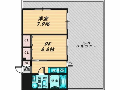 インパレス小阪【7階】の間取り