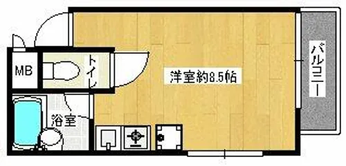 エール8【205号室】の間取り