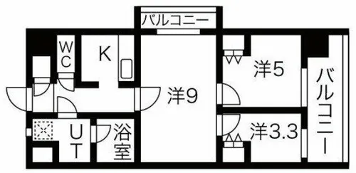 THE MUSIC COURT【2階】の間取り
