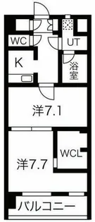 THE MUSIC COURT【7階】の間取り