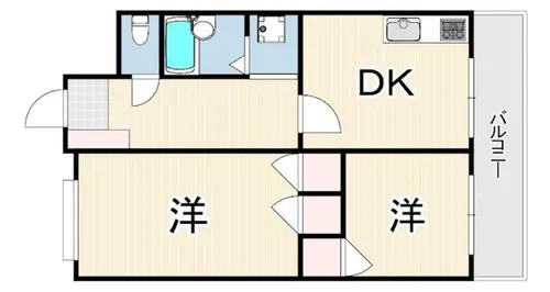 ニューライフ岡本【2階】の間取り