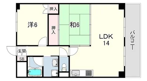 ロイヤルメゾンアドニス【4階】の間取り