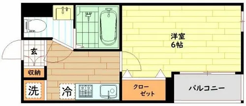大阪府大阪市旭区大宮2丁目【マンション】の間取り