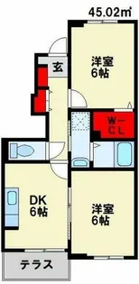 エスペランサ【103号室】の間取り