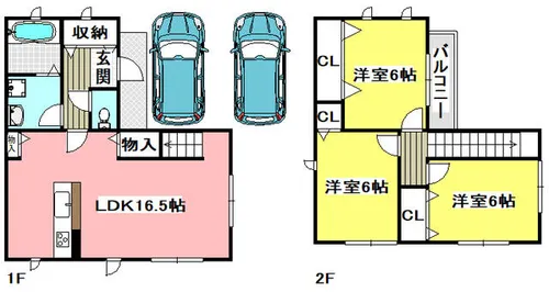 大阪府茨木市若草町【一戸建】の間取り