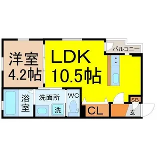 DEVELD菊井【3階】の間取り