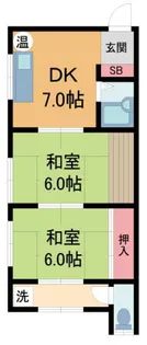 ドエル中山【202号室】の間取り