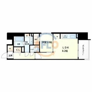 S-RESIDENCE天満橋ar【8階】の間取り