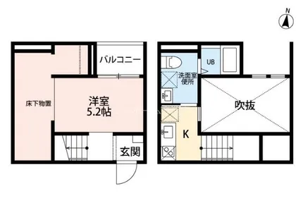 VIVA米野II【1階】の間取り