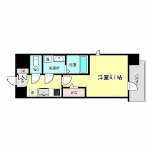 ワールドアイ梅田WEST【11階】の間取り