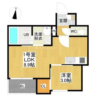 REGALEST道徳【2階】の間取り