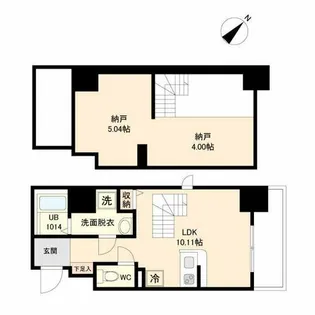 ModernPalazzo天神東グランM【9階】の間取り