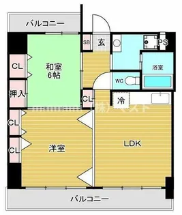 グローリーヨシダ【301号室】の間取り