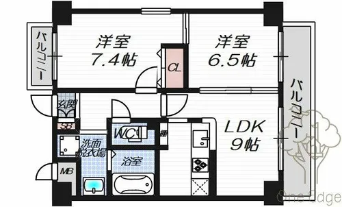 コンフォール・エスティオ【3階】の間取り