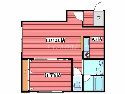 プランドールナギ【1階】の間取り