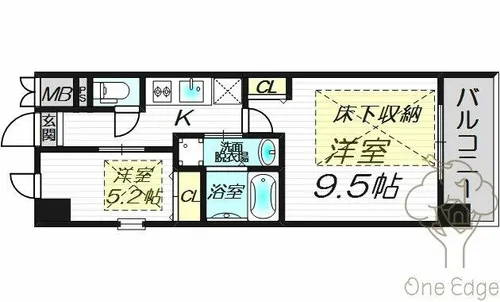 NORTH VILLAGE BIRTH PLACE 本館【5階】の間取り