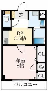 大阪府藤井寺市岡2丁目【マンション】の間取り