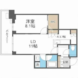 グランドメゾン新梅田タワー THE CLUB RESIDENCE【15階】の間取り