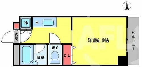グランピア扇町【3階】の間取り