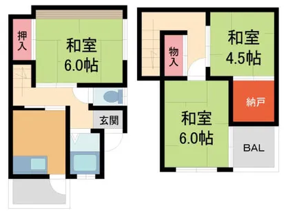 兵庫県宝塚市高司3丁目【一戸建】の間取り