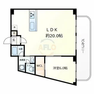 コーポ中津【3階】の間取り