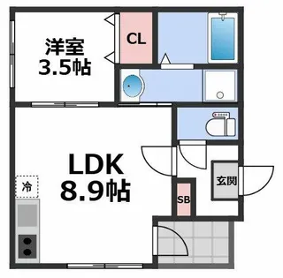 ハーモニーテラス杭全Ⅱ【1階】の間取り