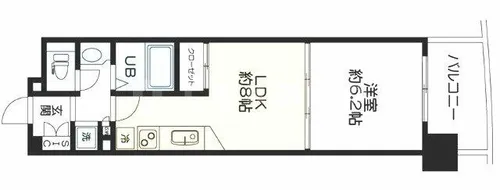 コンソラーレ同心【6階】の間取り