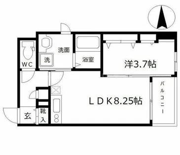 コンフォート松ヶ枝Ⅰ【3階】の間取り