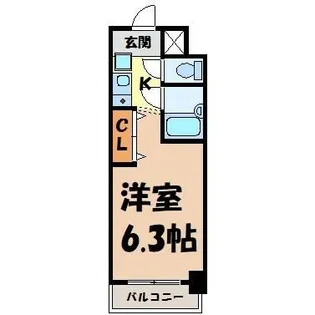 ミスターワシントンビル【7階】の間取り