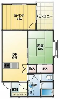 グリーンシャトーハイツ【101号室】の間取り