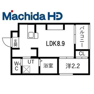 若松町エヌエム・キャトフ・ヴァン・ディズヌフ【1階】の間取り