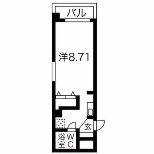 レジデンスヒカリ【2階】の間取り
